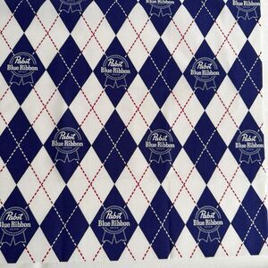 PABST BLUE RIBBON FABRIC BEER Fat Quarter Mad Engine FQ 18" x 22" Cotton Fabric